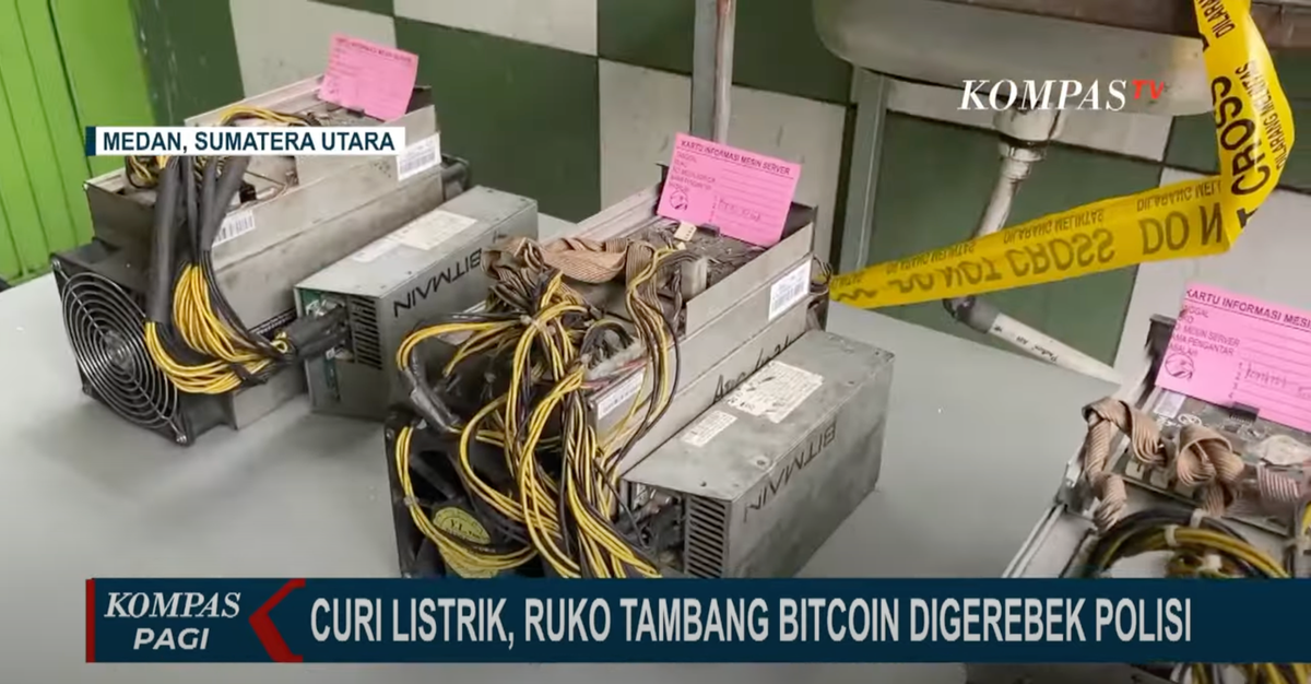 Több mint ezer bitcoin bányagépet foglaltak le az indonéz hatóságok